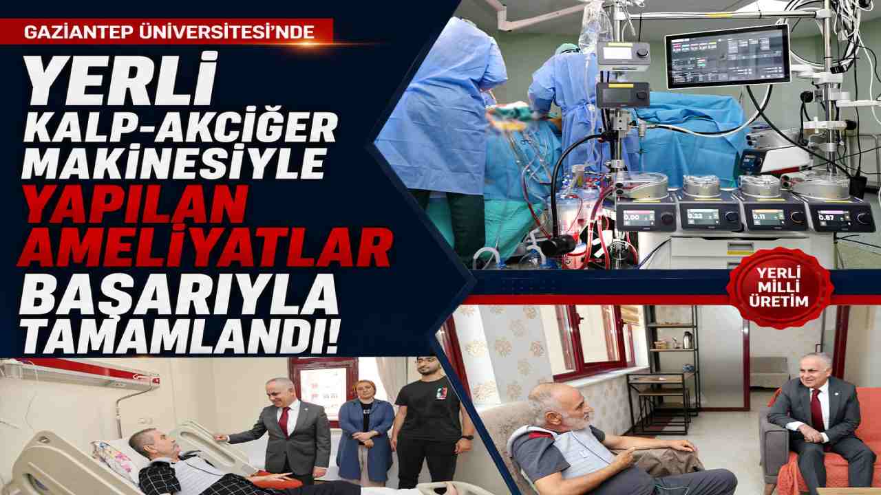 GAÜN’de Yerli Kalp-Akciğer Makinesi ile Başarı!