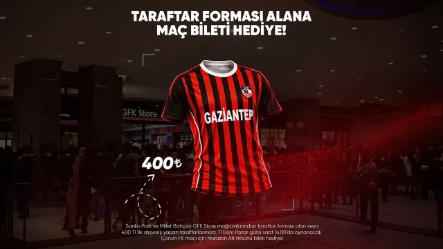 Gaziantep Fk’dan Çorum Fk Karşılaşması Öncesi Taraftara Özel Bilet Fırsatı