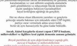 CHP'DE KRAL ÇIPLAK BİLDİRİSİ